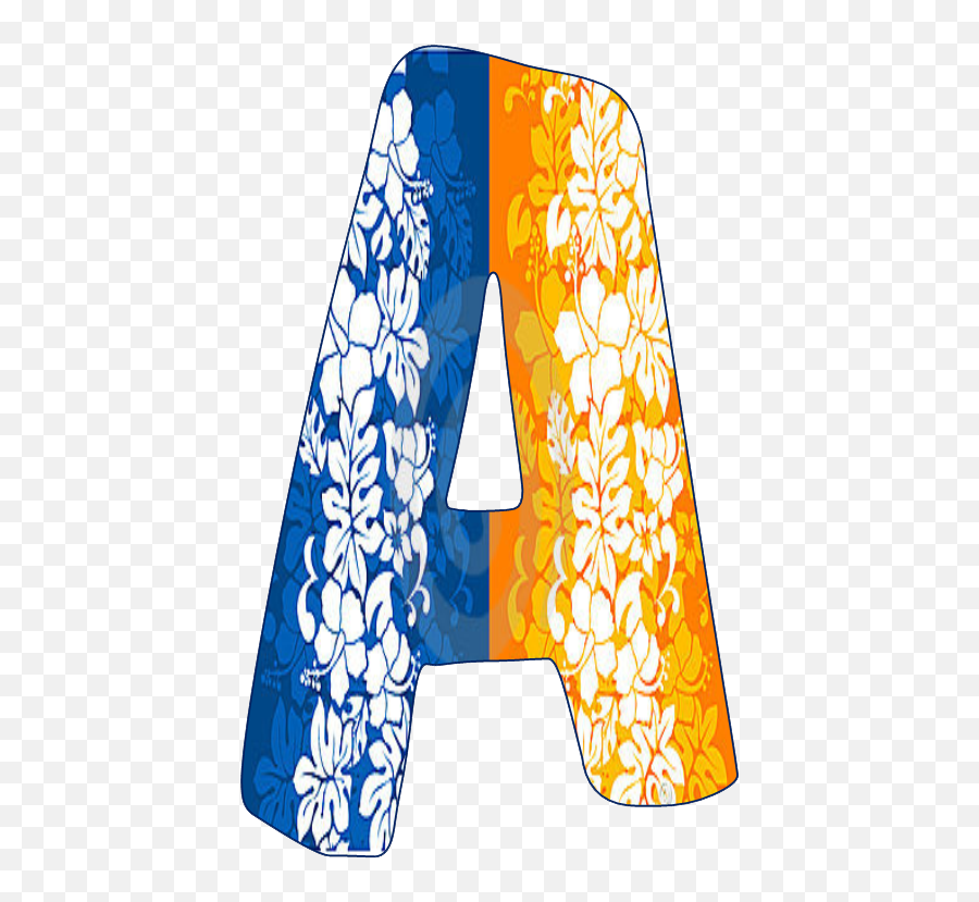 Luau Transparent Alphabet Png Luau Transparent Alphabet - D Lettering Hawaiian Design Emoji,Xc Emoticon
