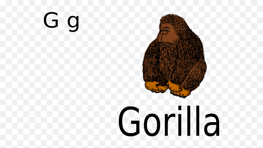 Gorilla Colouring Pages - Clip Art Library G For Gorilla Clipart Emoji,Emoticons Do Whatsapp Macaco