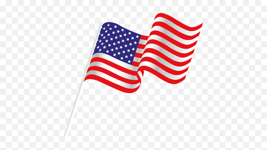Waving Usa Flag - Transparent Background American Flag Clipart Emoji,Estados Unidos Banderas Emojis Png