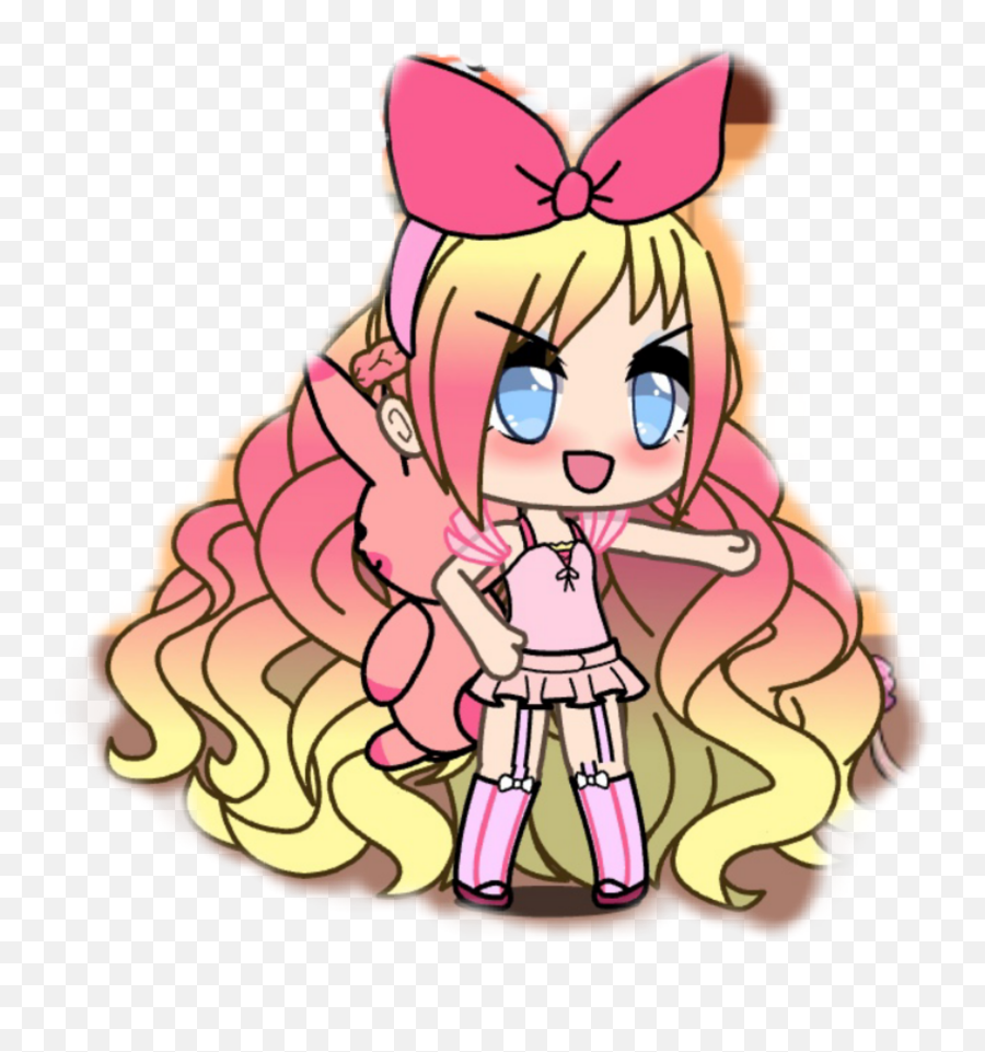 Gachalife Spoiledbrat Sticker - Gacha Life Brat Pisart Emoji,Freaked Out Anime Emoji