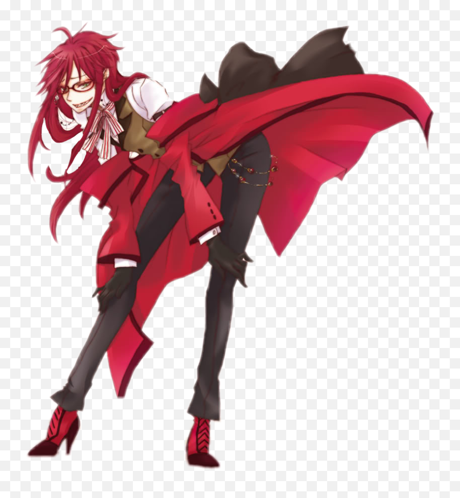 Grell Sutcliff Sticker - Grell Sutcliff Transparent Png Emoji,Grell Sutcliff Emojis