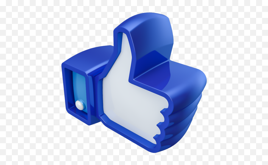 Facebook Like Thumbs Up Free Icon Of 3d Social Logos - Like Facebook 3d Png Emoji,Thumbs Up Emoticon Ftwitter