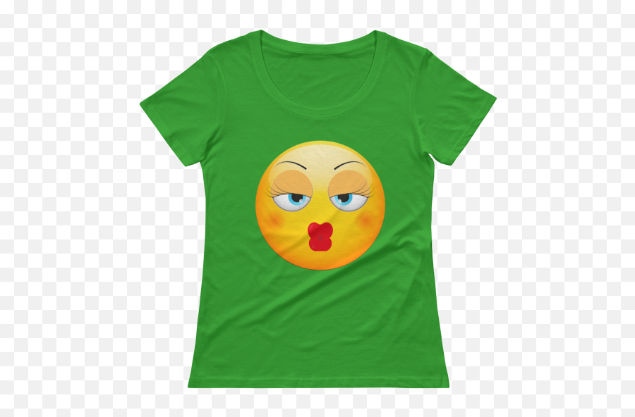 Baby Kiss Emoji Scoopneck T - Happy,Emoji Joggers For Girls