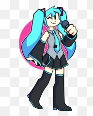 Thinkin Miku Miku Oo Ee Ooo - Miku Fnf Fanart Emoji,Miku Miku Dance Emotion Run