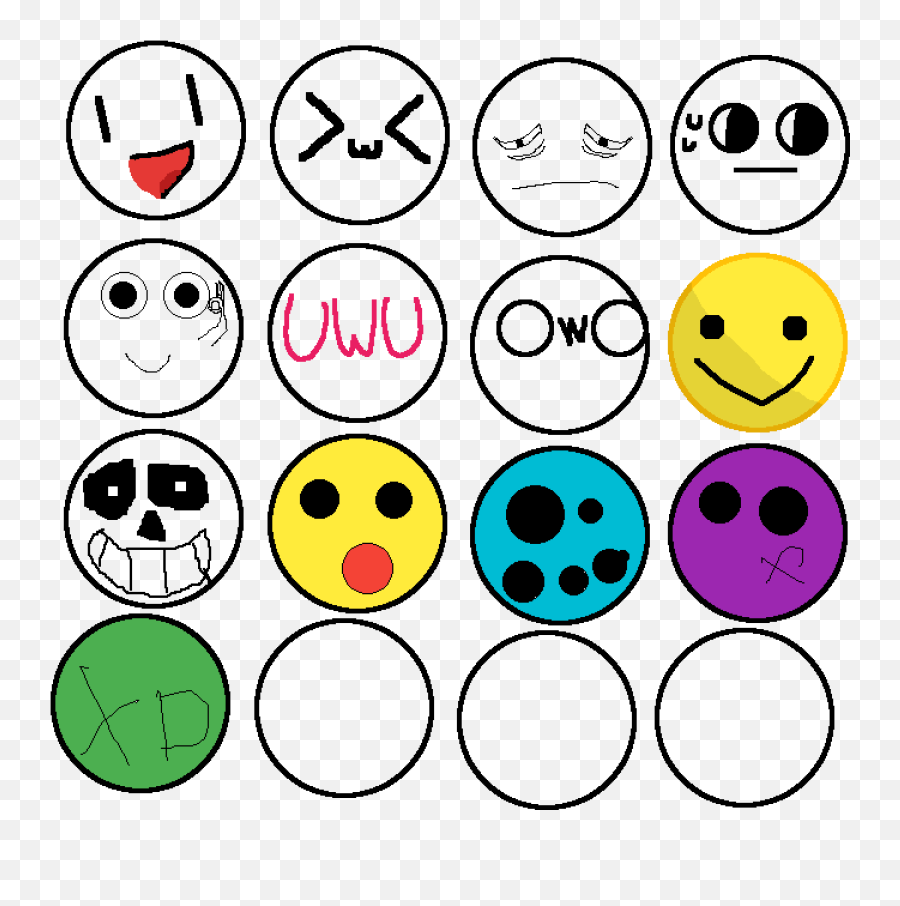 Pixilart - Random Faces By Cringing Dot Emoji,Cringe Emoticon Tranpsarent