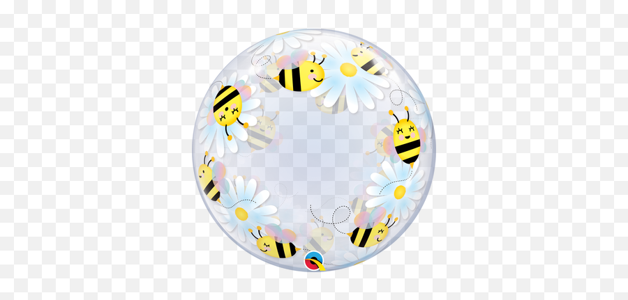 Bubbles By Qualatex - Printed Bubble Havinu0027 A Party Bee Bubble Balloon Emoji,Lemon And Bee Emojis