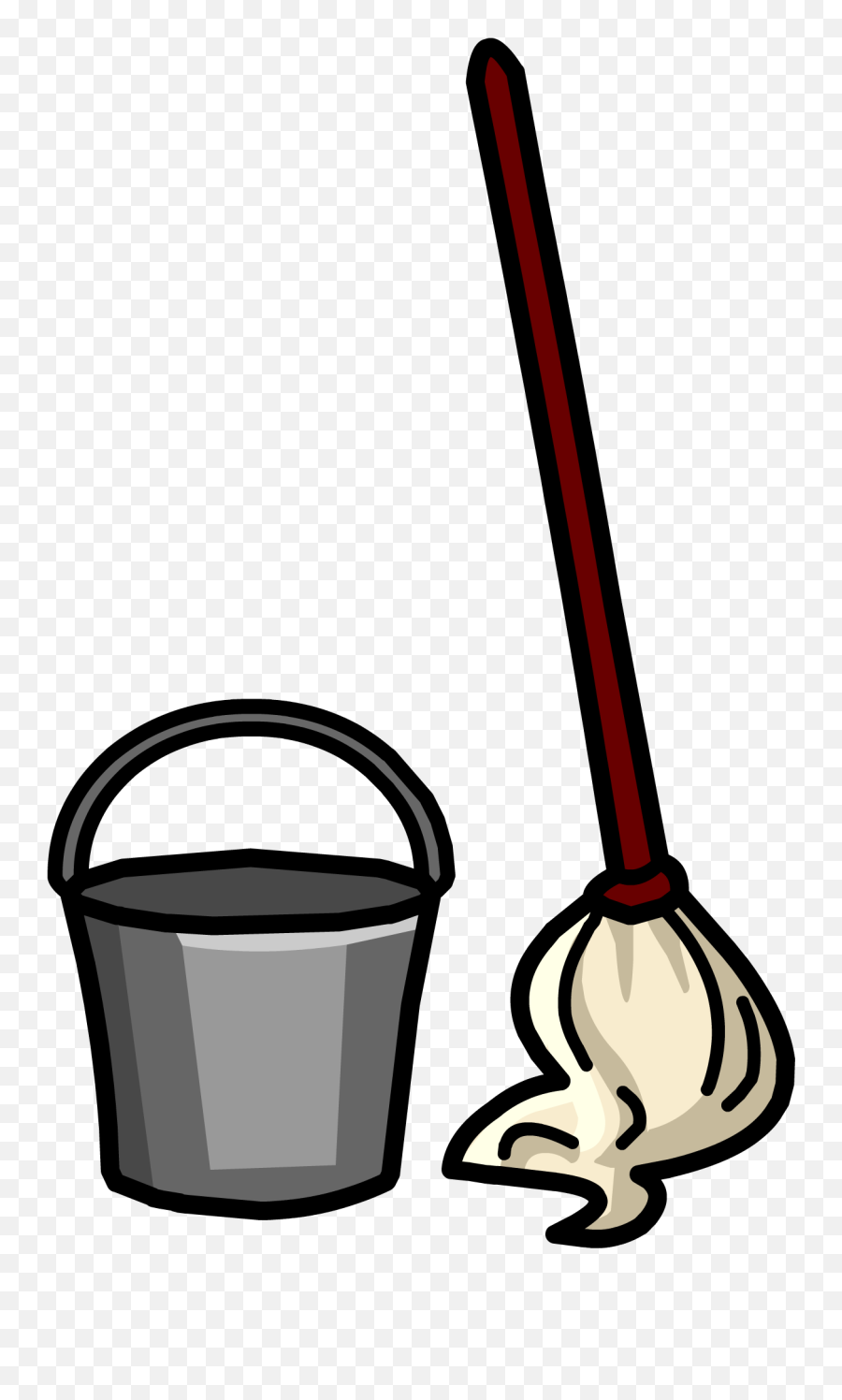 Mop U0026 Bucket Club Penguin Wiki Fandom - Transparent Mop And Bucket Clipart Emoji,Emojis Broom