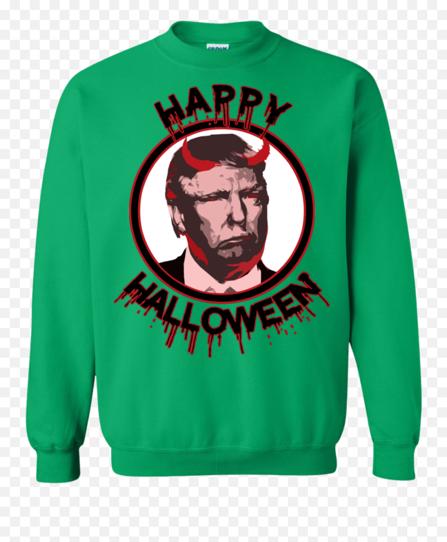 Happy Halloween Scary Trump Devil - Trap House Clothing Emoji,Halloween Emoji Sweatshirt