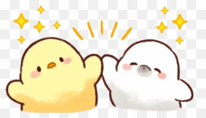 Soft And Cute Chick 3 Sticker Pack - Soft And Cute Chick Stickers Png Emoji,How Does People Get Those Cute Emojis Loke The Puppy