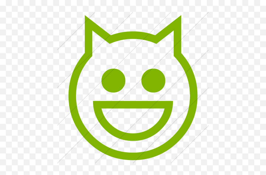 Classic Emoticons Smiling Cat Face - Emoticon Emoji,Cat Emoticons