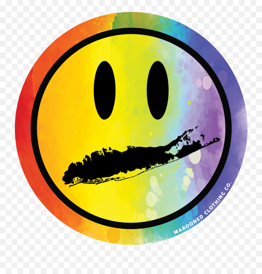 Long Island Logo Face Decal Marooned Clothing Co Emoji,Cloths Emoji