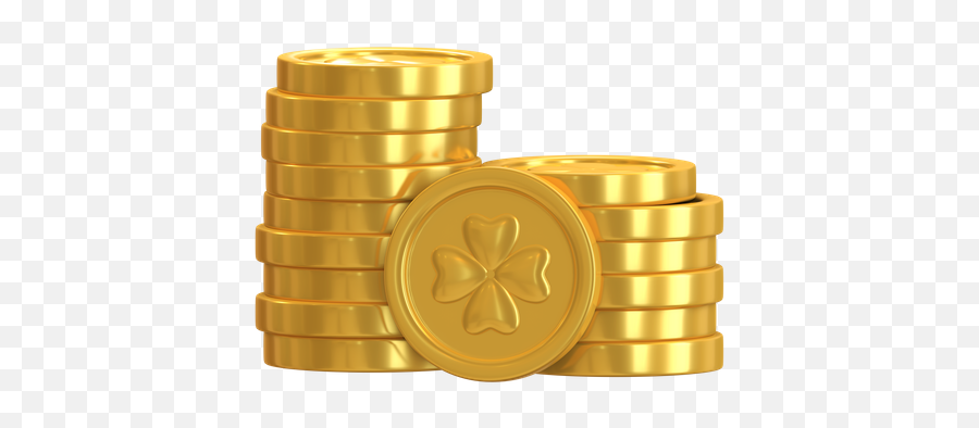 Clover Coin 3d Illustrations Designs Images Vectors Hd Emoji,Emojis Money Bag
