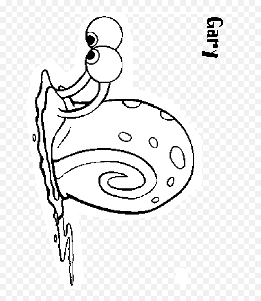 Free Gary The Snail Coloring Pages Download Free Clip Art - Sponge Bob Coloring Pages Emoji,Gary Emoji