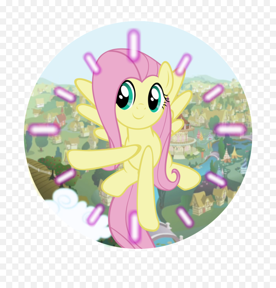 Fluttershy Desktop Clock - Visual Fan Art Mlp Forums Fluttershy Clock Emoji,Watch Me Whip Emojis