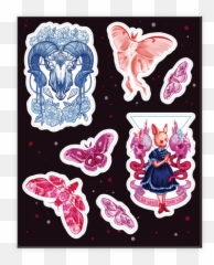Neon Witchy Sticker And Decal Sheets Lookhuman Sticker - Girly Emoji,Salamander Emoji