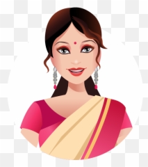 South Indian Bank - Indian Woman Cartoon Png Emoji,Mango Emoji Iphone