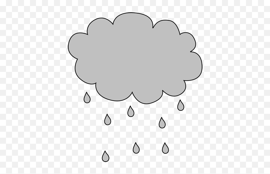 Cloud Clipart - Gray Rain Cloud Clipart Emoji,Garden Hose Emoji