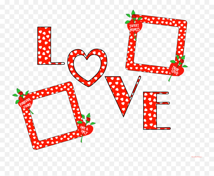Mq Red Love Frames Border Borders Sticker By Marras - Transparent Background Happy Valentines Png Emoji,Hearts Emoji Pillow