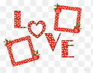 Mq Red Love Frames Border Borders Sticker By Marras - Transparent Background Happy Valentines Png Emoji,Hearts Emoji Pillow