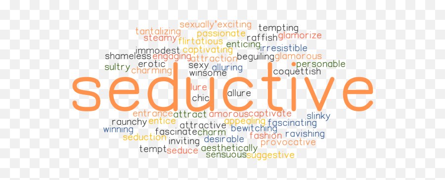 Seductive Synonyms And Related Words What Is Another Word - Dot Emoji,Trapped Emotions Magnets