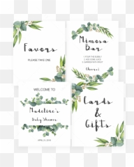 Eucalyptus Baby Shower Table Signs Printable In 2020 Baby - Horizontal Emoji,Free Bridal Emoji Pictionary