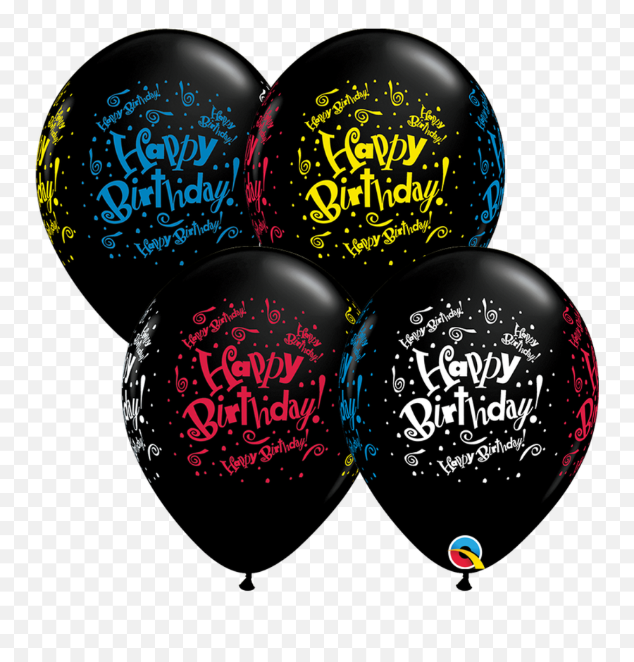 11q Happy Birthday Blast Wrap Print 50 Count - Havinu0027 A Qualatex Happy Birthday Latex Balloons Emoji,Emoji Balloons Wholesale