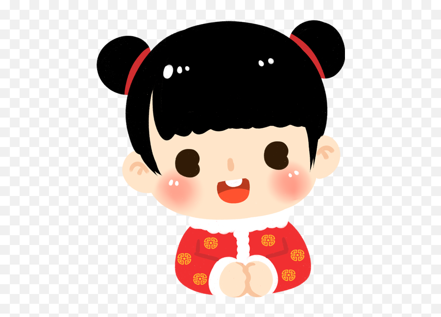 Girl Chinese Asian Chinesenewyear Sticker By Sammi - Cartoon Emoji,Asian Girl Emoji
