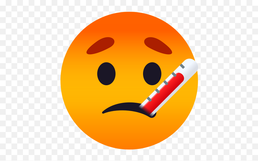 Emoji Face With Thermometer Sick Wprock - Thermometer Fever Gif,Hush Emoji