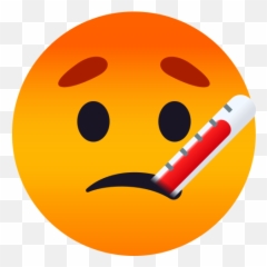 Emoji Face With Thermometer Sick Wprock - Thermometer Fever Gif,Hush Emoji