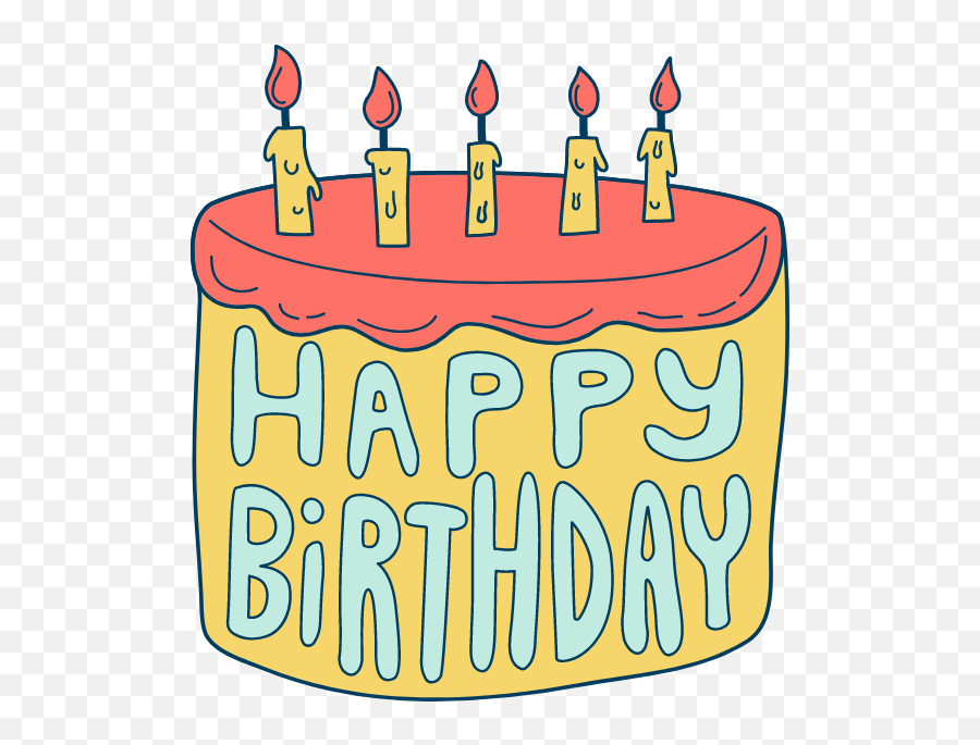 Happy Birthday Cake Graphic - Happy Birthday Cake Emoji,Happy Birthday Emoticon