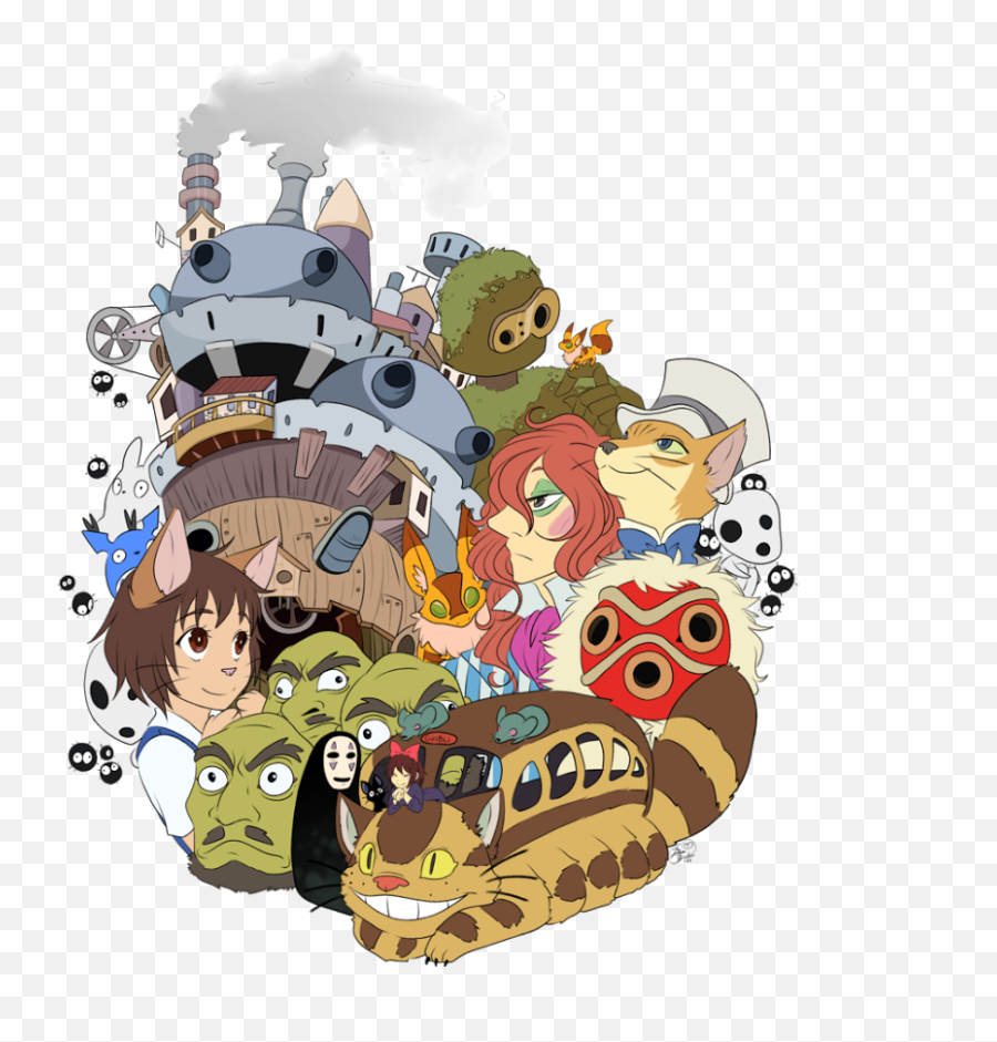 Miyazaki - Ghibli Hd Transparent Emoji,My Neighbor Totoro Scenery Emotions