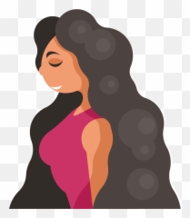 Girl With Long Hair Clipart Free Download Transparent Png - Long Hair Clipart Emoji,Brown Haired Girl Emojis