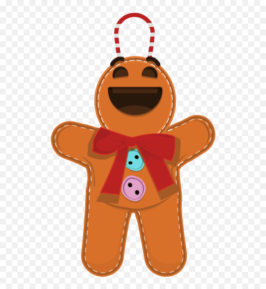Laughing Gingerbread Emoji - Happy,Laughing Emoticon