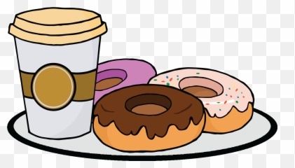 Funny Donut Clipart - Coffee And Donut Png Emoji,Emoji Donuts