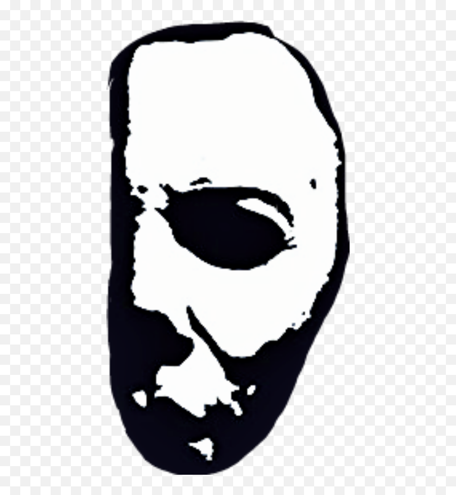 Michael Myers Half Face Clipart - Halloween Michael Myers Decals Emoji,Michael Myers Emoticon