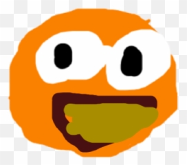 Annoying Orange But Poorly Made Layer - Happy Emoji,:/ Emoticon Annoying