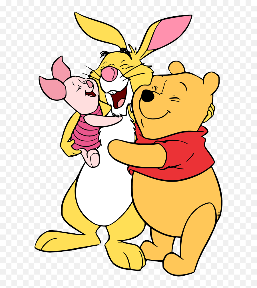 Group Hug Cartoon - Rabbit And Piglet Emoji,Group Hug Emoticon -photobucket