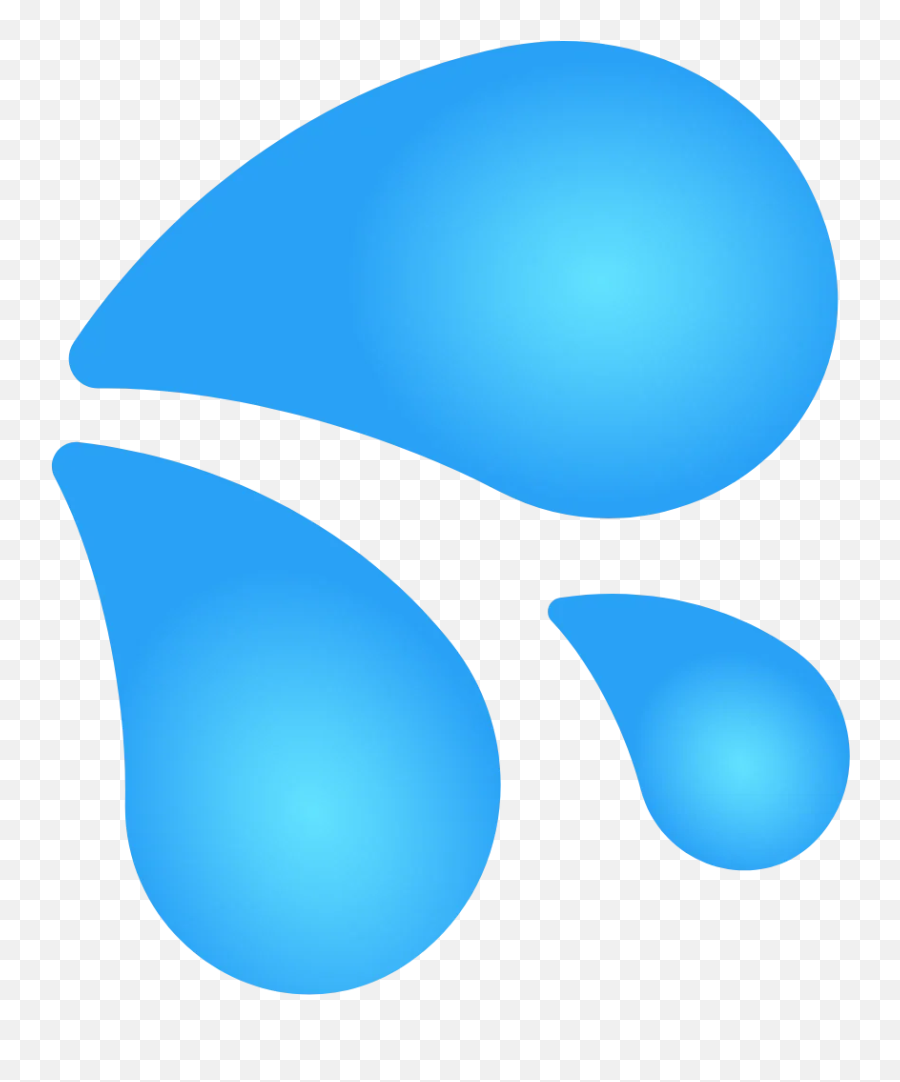 Sweat Droplets Icon - Dot Emoji,Sweatdrop Emoji