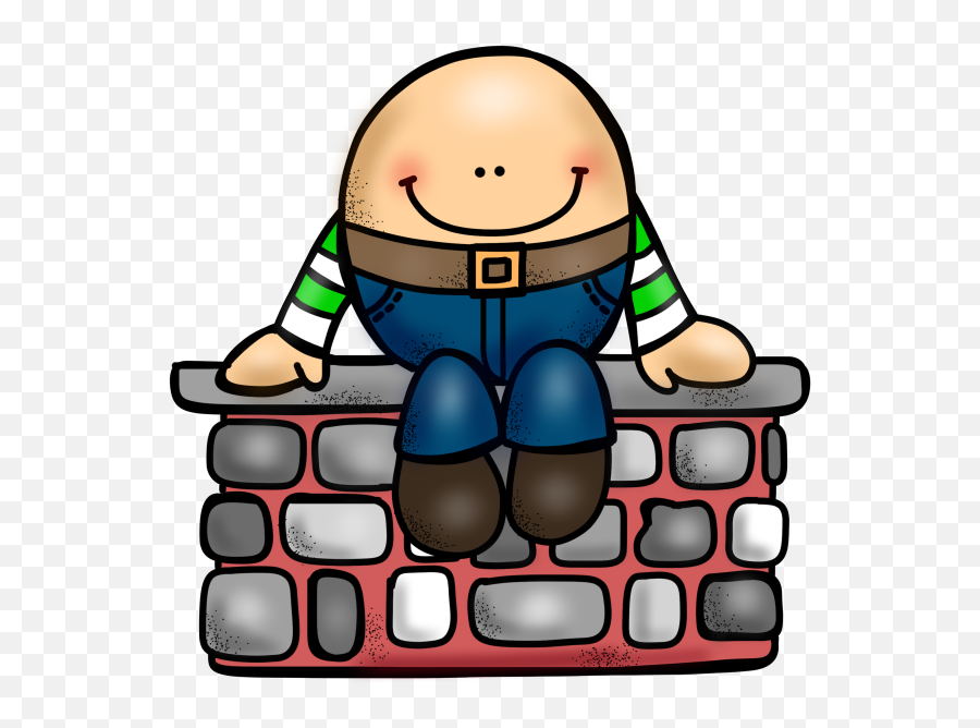 Fingerplay - Cute Nursery Rhyme Clip Art Emoji,Text Emoticon Of Humpty Dumpty