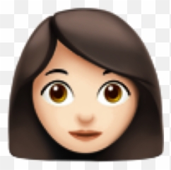 Emoji Face Girl Girlsface Emojiface,Emoji With Brown Hair