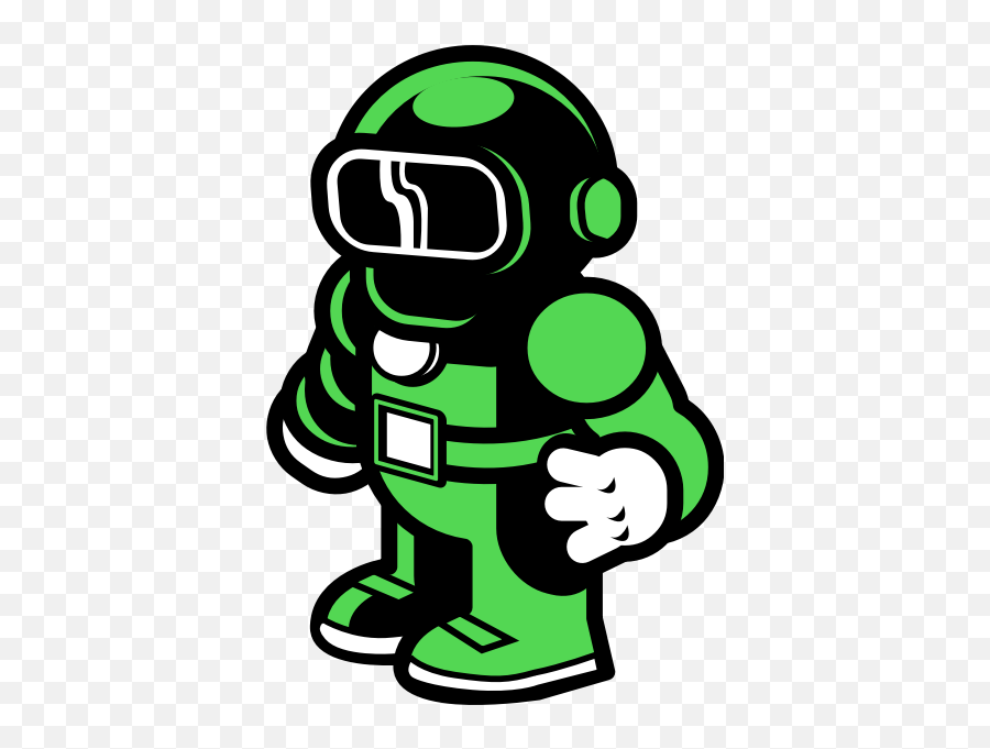 Transparent Background Robot Green Clipart - Full Size Space Man Clip Art Emoji,The Beatitudes Using Emojis