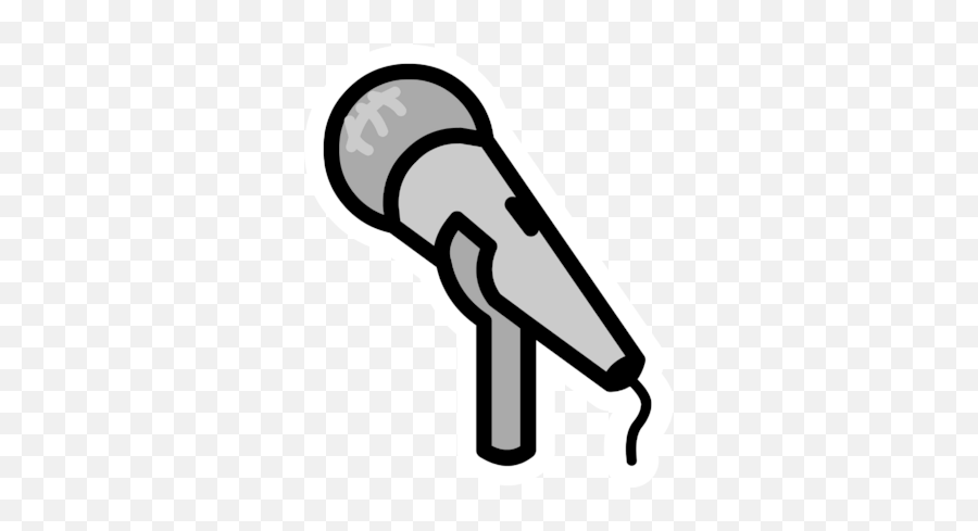 Microphone Pin Club Penguin Wiki Fandom - Club Penguin Microphone Emoji,Microphone Emoji Transparent