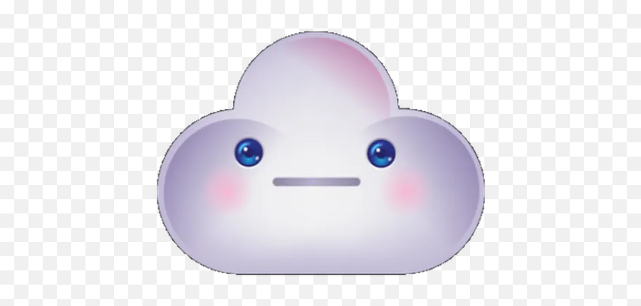 Cloud Weather Whatsapp Stickers - Stickers Cloud Dot Emoji,Weather Emoticon