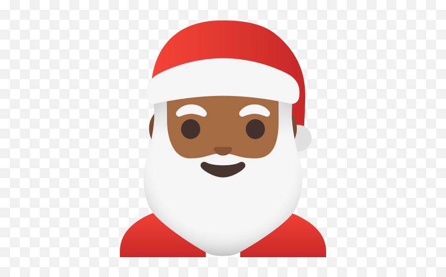 Santa Claus Medium - Dark Skin Tone Emoji,Holiday Emojis Vectors