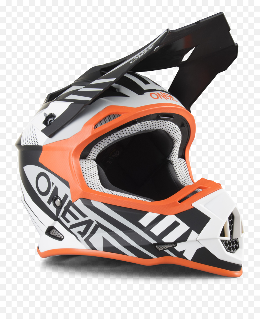 Ou0027neal 2 - Series Spyde 20 Mx Helmet Blackwhiteorange Motorcycle Helmet Emoji,Motocross Emoji