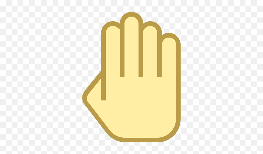 Four Fingers Icon In Office S Style Emoji,Emoji Four