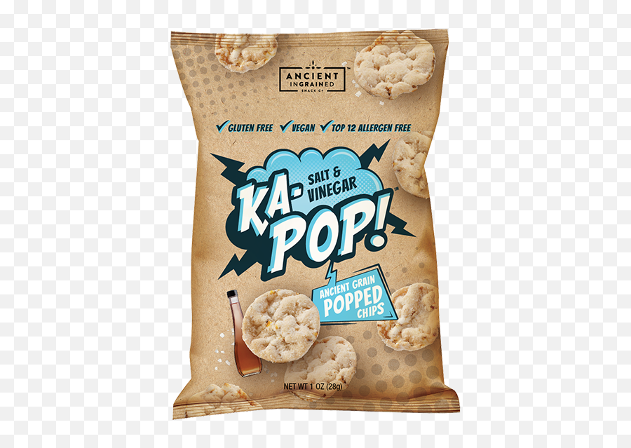 Ka - Pop Ancient Grain Popped Dairy Free Vegan Salt And Vinegar Local Emoji,Salt Emojis