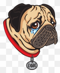Doug The Pug Stickers Boston Creative Studio Emoji,Pug Emoji To E-mail