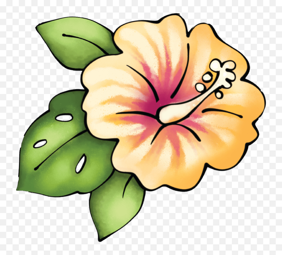 Yellow Tropical Flower Sign Outdoor Decoration Emoji,Hawaii Emoji