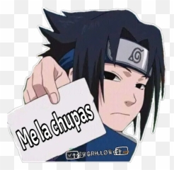 Letreros Sasuke Stickers For Whatsapp - Sasuke Cute Emoji,Sasuke Emoji
